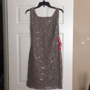 Grey glitter dress